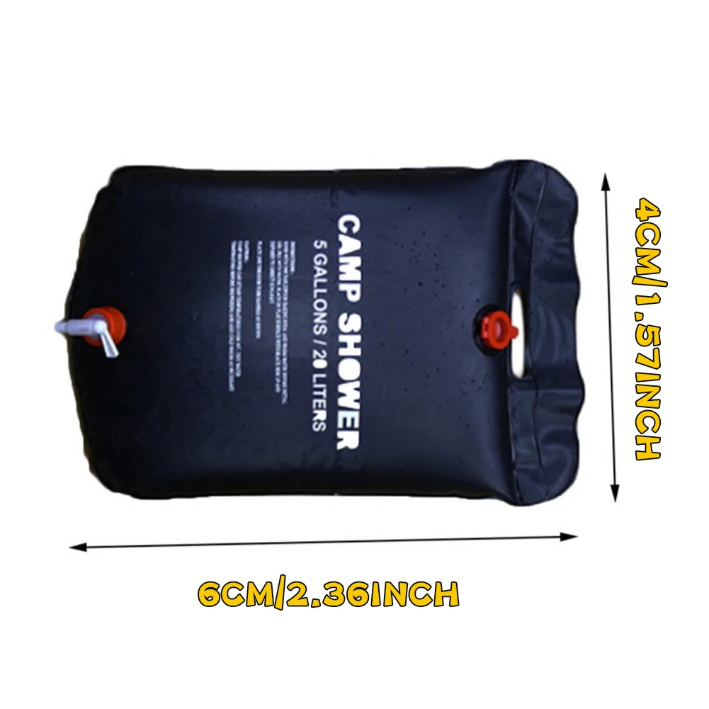 Солнечный Душ с подогревом 20 л портативный душ сумка для купания путешествий