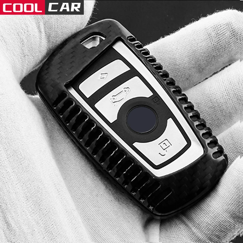 

100% Carbon Fiber Car Key Case Shell Cover For BMW F20 F21 F22 F23 F30 F31 F32 F33 F34 F36 i3 Series F87 E81 E82 F10 F11 F18