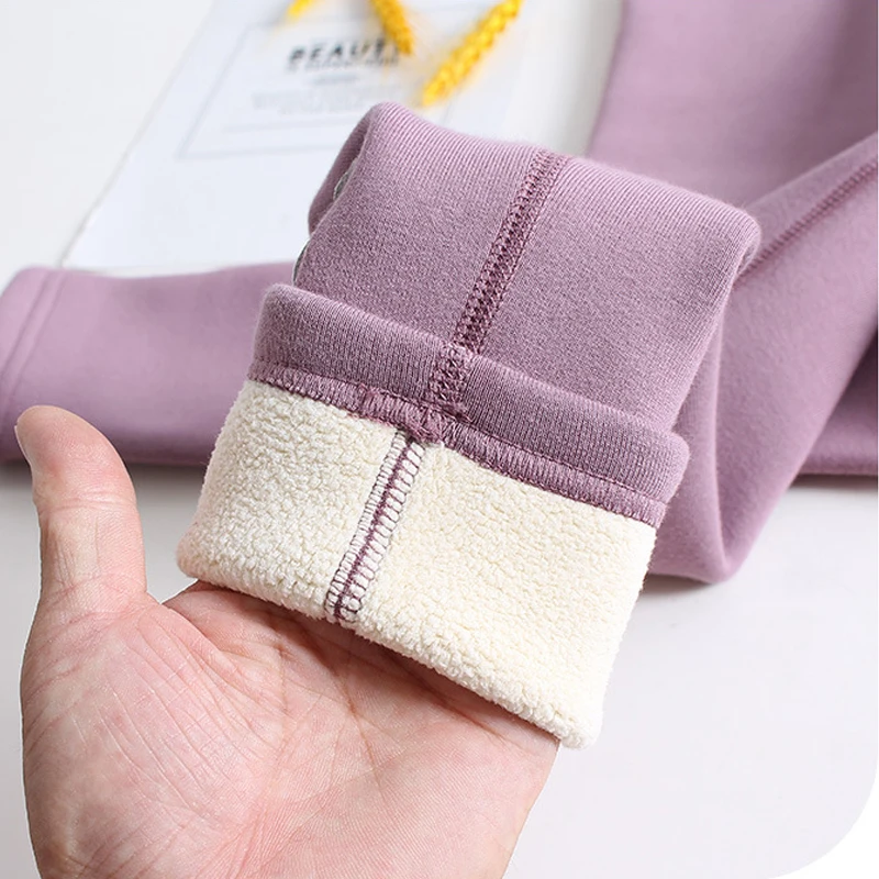 Флисовые леггинсы для маленьких девочек зимние теплые плотные длинные штаны