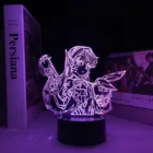 Светодиодная лампа для фигурок игр Overwatch DVA, объемный акриловый ночник с питанием от батареи для игровых комнат, создания атмосферы, 16 цветов