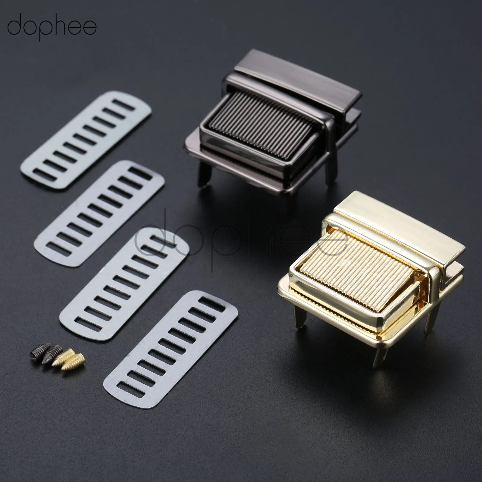 Dophee 1 комплект аппаратный кошелек с закручивающимся замком металлический для