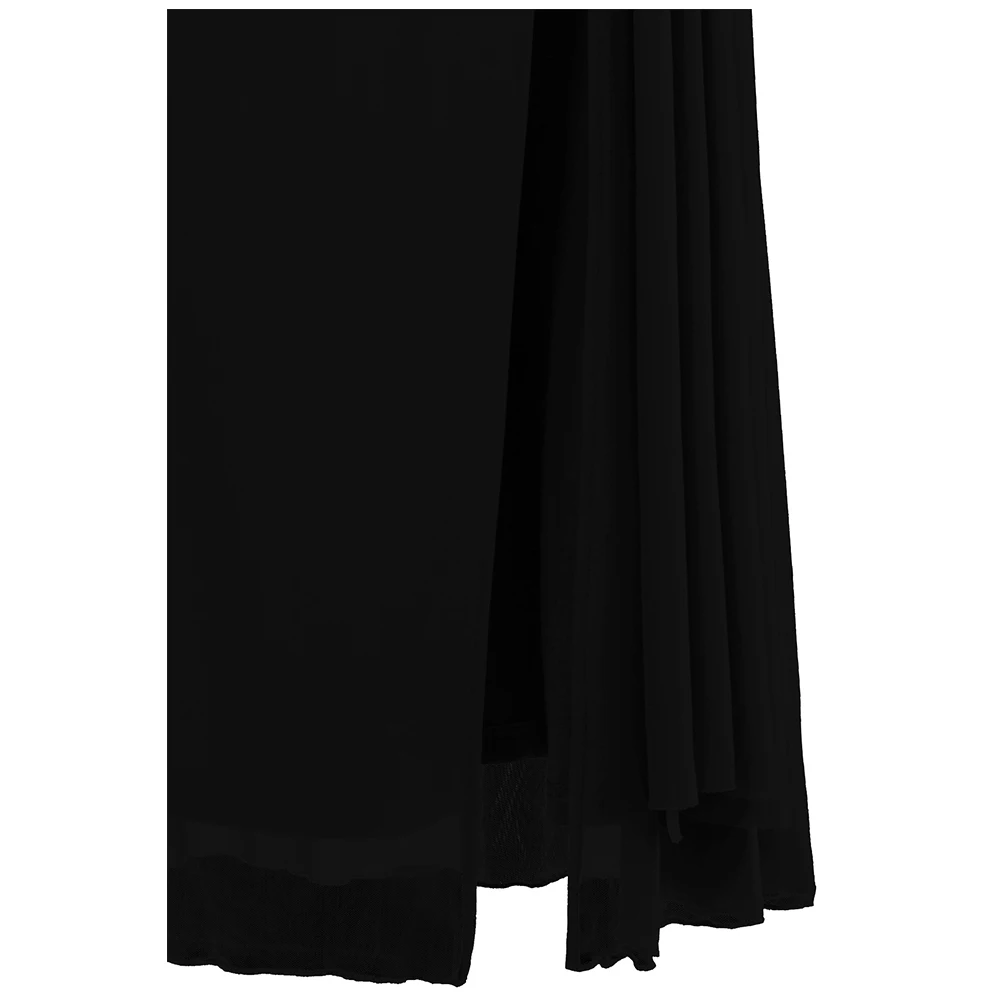 Женское дл.веч.платье, с бисером, Angel-Fashions, синее длинное вечернее платье с одним открытым плечом и разрезами, расшитое бисером, модель 075 411