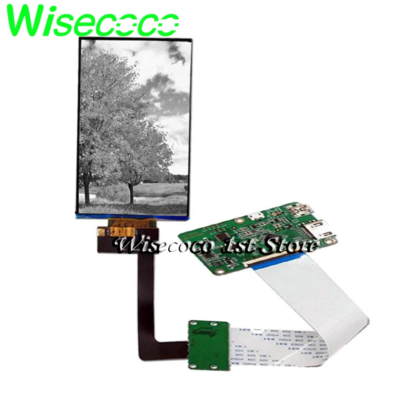 Requecoco-projetor de Impressora 3d Polegadas 2k Lcd Monocromático Tft Ips Lcds 1620*2560 Display Mono para Placa de Driver Mipi 50 Pinos Painéis e LCDs p/ tablet