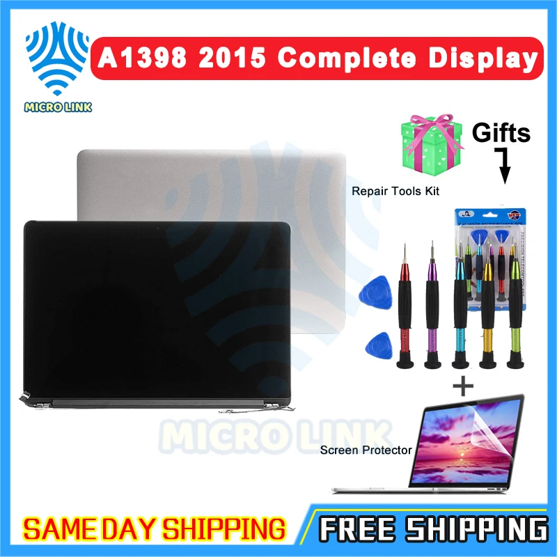 15 4 ''Полный ЖК-экран полная сборка Замена для MacBook Pro retina 15&quot A1398 Mid 2015 EMC 2909 2910