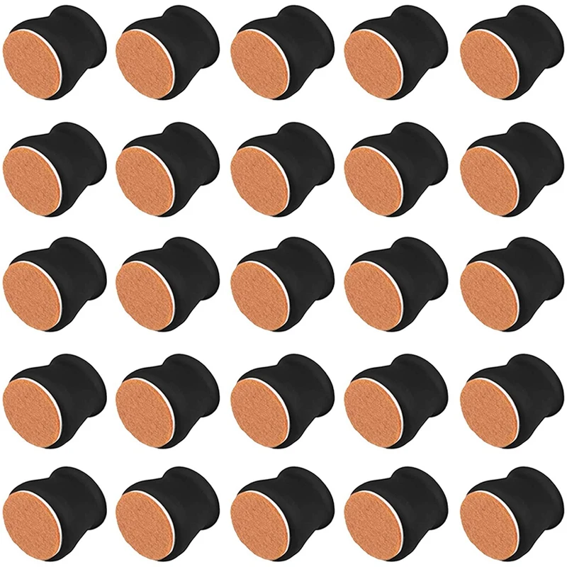 

36Pcs Chair Leg Protector Caps, Felt Bottom Soft Silicone Furniture Foot Cup Pads Furniture Table Feet Covers for Floor