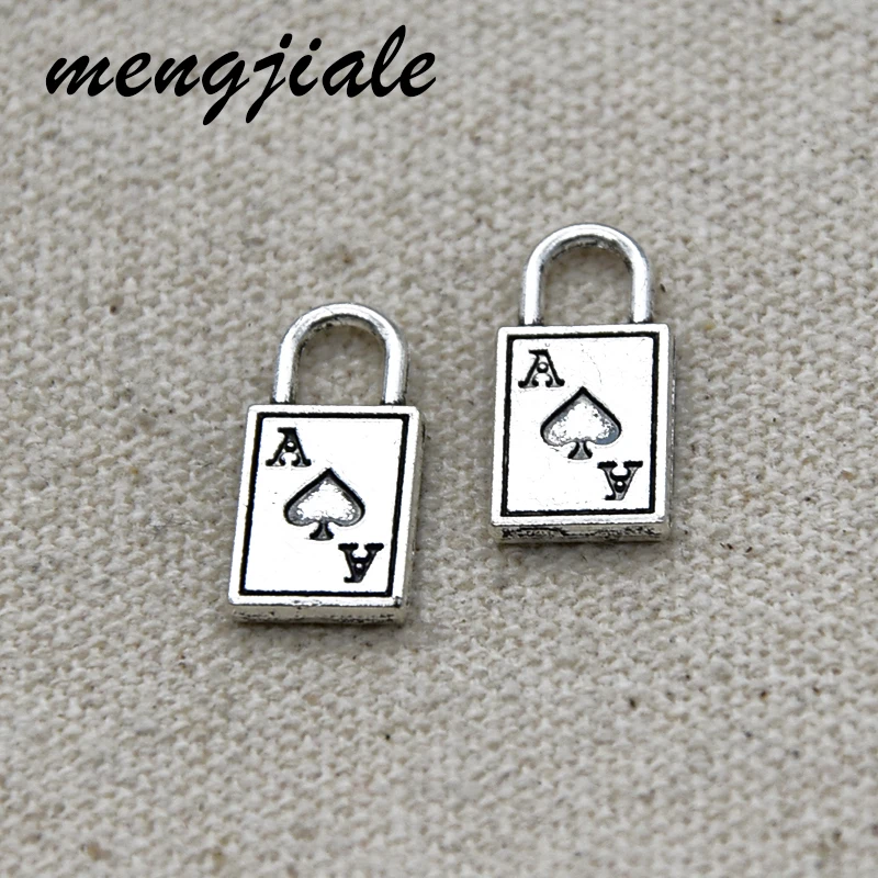 

20pcs metal alloy card poker charms fit DIY Handmade Jewelry accessories 19*9mm
