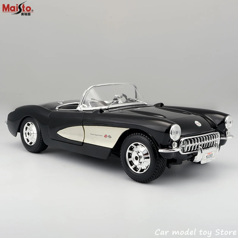 Модель автомобиля Maisto 1:18 1957 Chevrolet Corvette из литого сплава классическое украшение