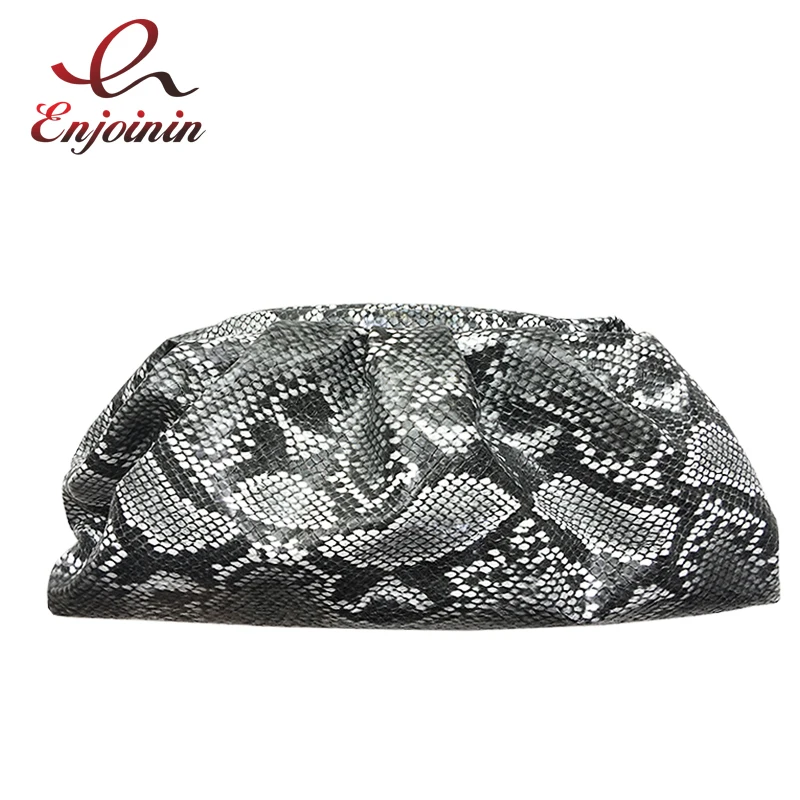 Серпентиновый конверт сумка Роскошные женские сумки дизайнерские объемные