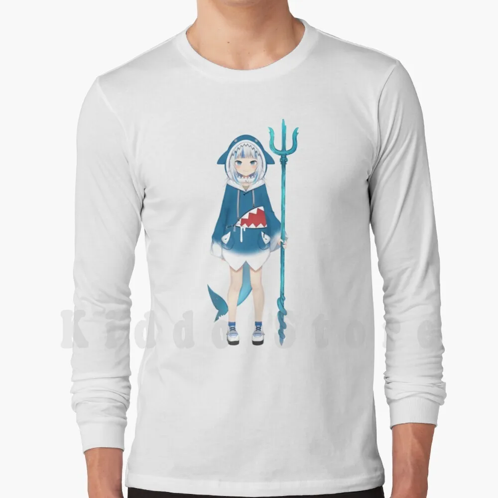 Gawr Gura ( Hi-Res )-Hololive # Hololiveenglish # Holomyth толстовки с длинным рукавом Gawr Gura Gawrgura