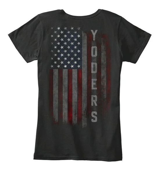 

Yoders Family American Flag Women's Premium Tee T-Shirt
