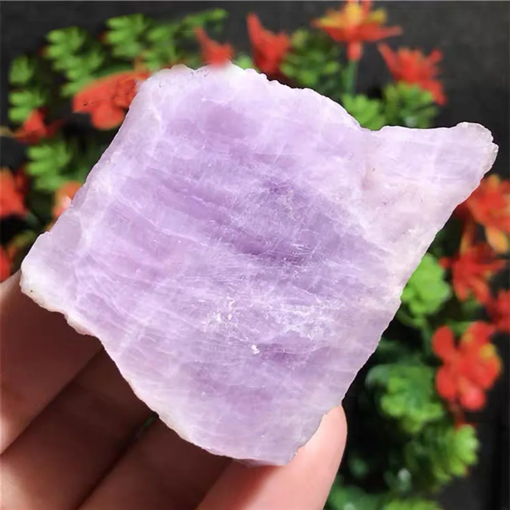

1PC High Quality Raw Kunzite Stone Rough Crystal Quartz Reiki Gemstone Mineral Specimen For Healing