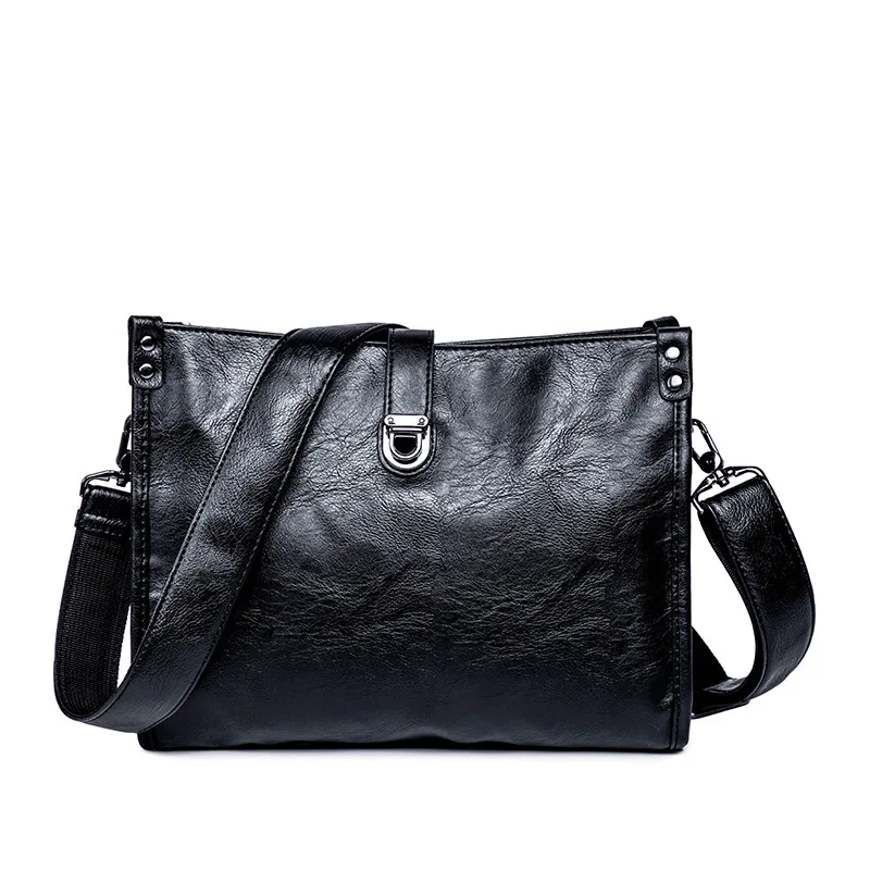 2020 New Vintage Men Leather Briefcase Business Male Office Bags Crazy horse Leather Handbag Man Casual Leather Crossbody bags