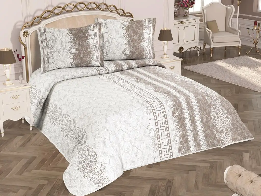 

Stella Tek Personality Viena Bed Cover Set Coffee