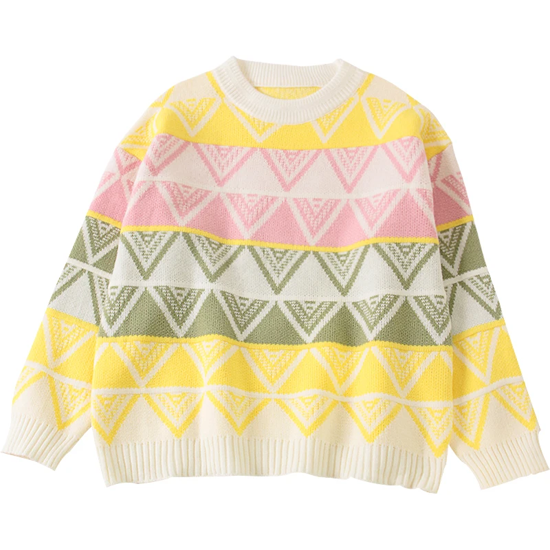 

lazy women geometric sweaters hot fashion argyle sweater knitted tops