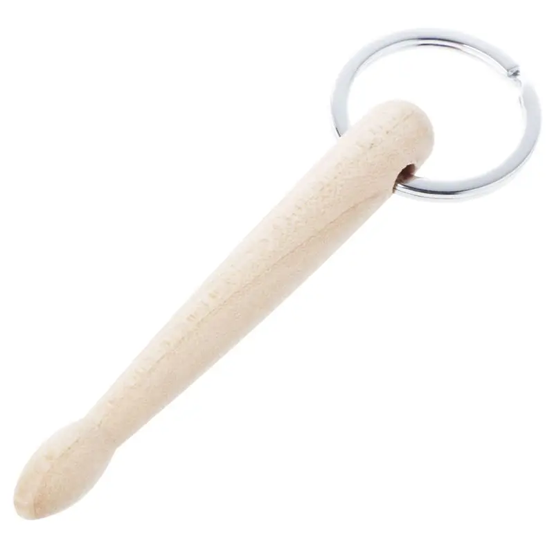 Мини барабанные палочки брелок из дерева перкуссия цепь брелки одиночные |