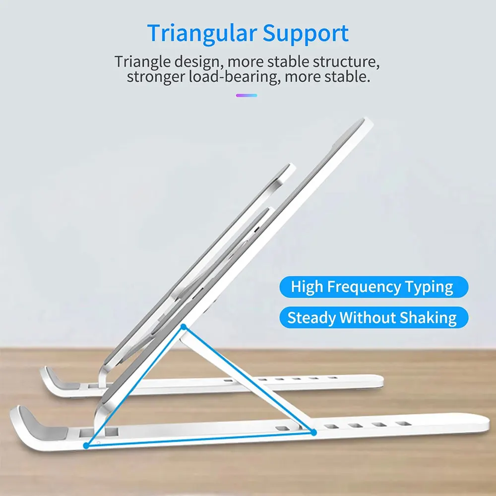 

Portable Laptop Stand for Desk Ergonomic Laptop Stand for Height Adjustable Computer Stand for All Laptops Tablets Mobile iPad