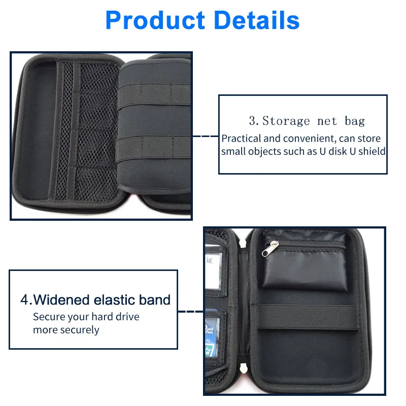 Портативная Защитная сумка для HDD 2 5 дюйма EVA коробка внешнего хранения USB жесткий