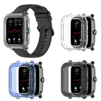for huami amazfit gts2mini protector case soft silicone transparent cover for huami amazfit pop pro bumper shockproof shell