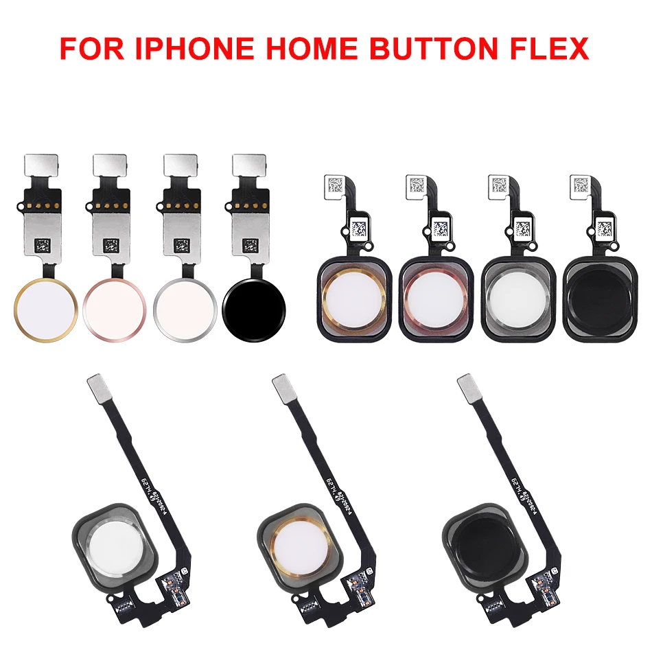 10 шт. кнопка Home с гибким кабелем для iPhone 5 5C 5S 6 6Plus 6s plus 7 7Plus Flex Assembly | Мобильные