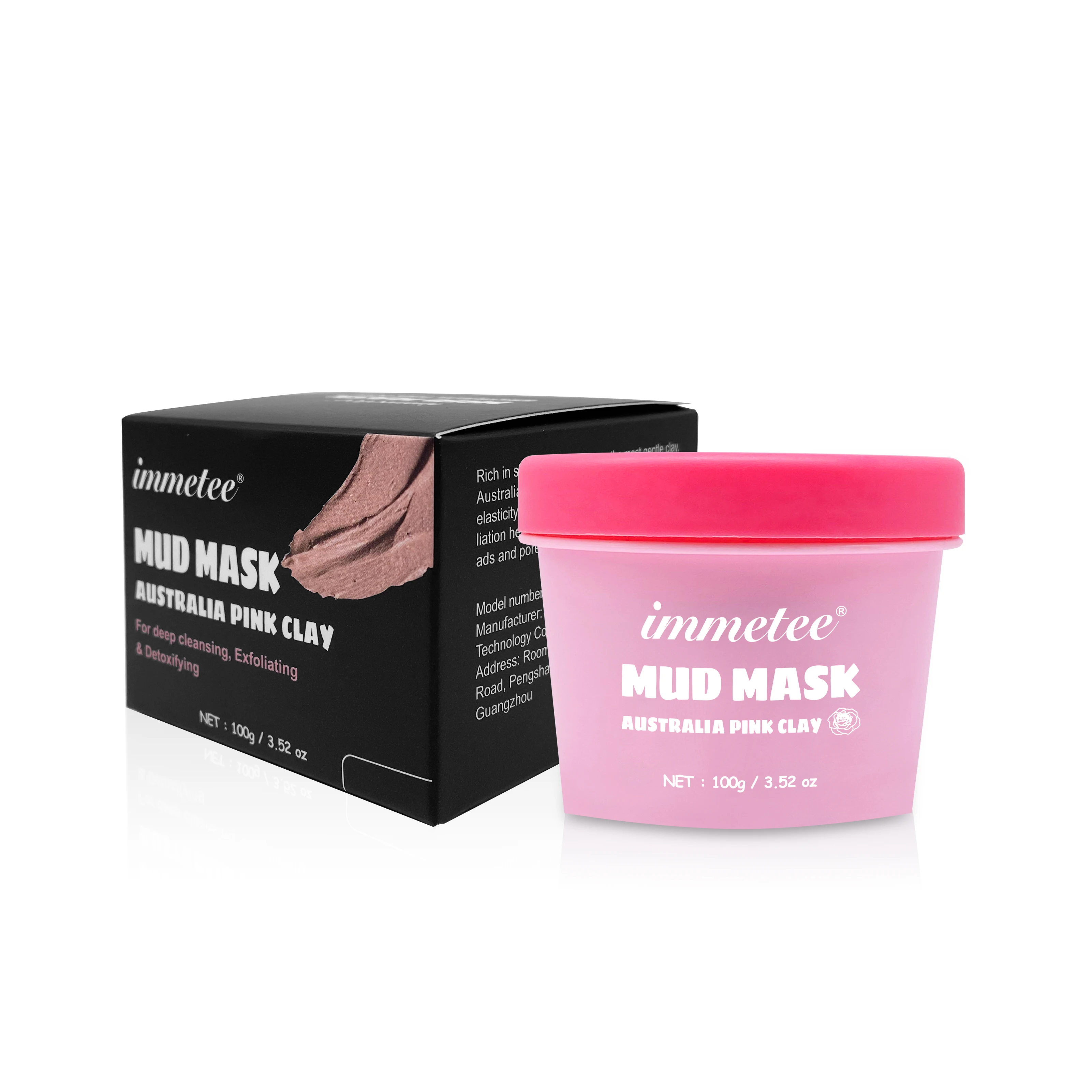 

Australian Pink Mud Mask 100g Moisturizing Whitening Skin Deep Sea Mud Mask Skin Whitening Anti Wrinkle Anti-aging Mask