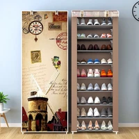 nonwoven fabric shoe rack multilayer easy assemble home dorm space saving storage organizer shelf simple furniture shoes cabinet