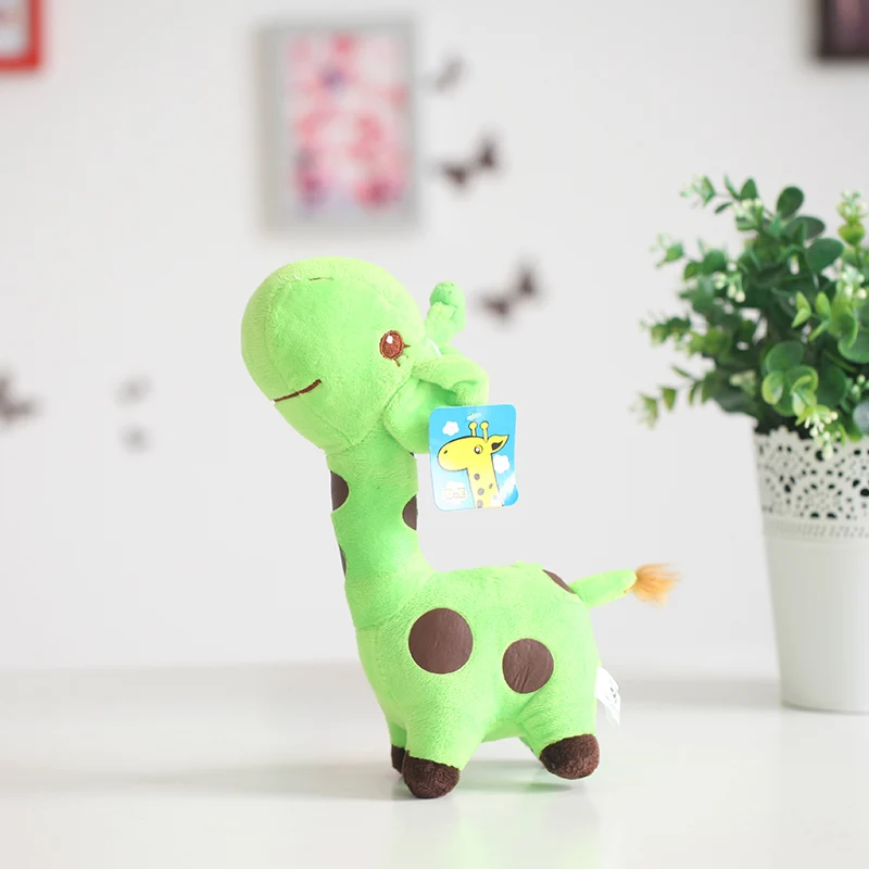 18cm/25cm Cute Giraffe Plush Toy Pendant Soft Deer Stuffed Cartoon Animals Doll Baby Kids Toys Christmas Birthday Colorful Gifts | Игрушки и