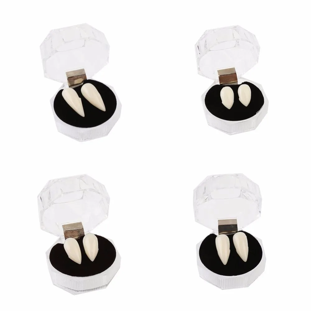 Вампирские зубы таможенный террор вечерние Косплей протезы нарядное платье для