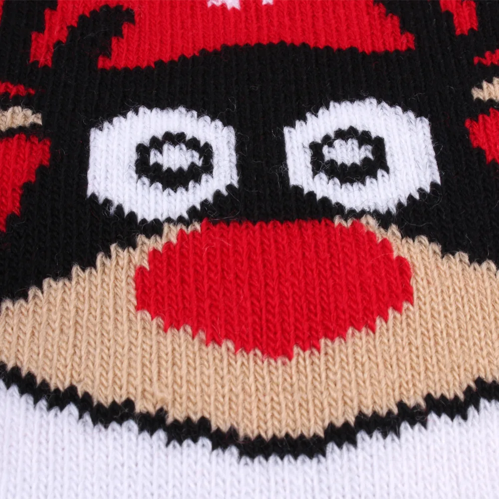 Шапка вязаная для мальчиков и девочек мультяшный Санта-Клаус Рождественский