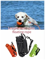 extended dog traction rope 2021 new pet products luminous nylon floating traction belt training belt rescue rope safety rope