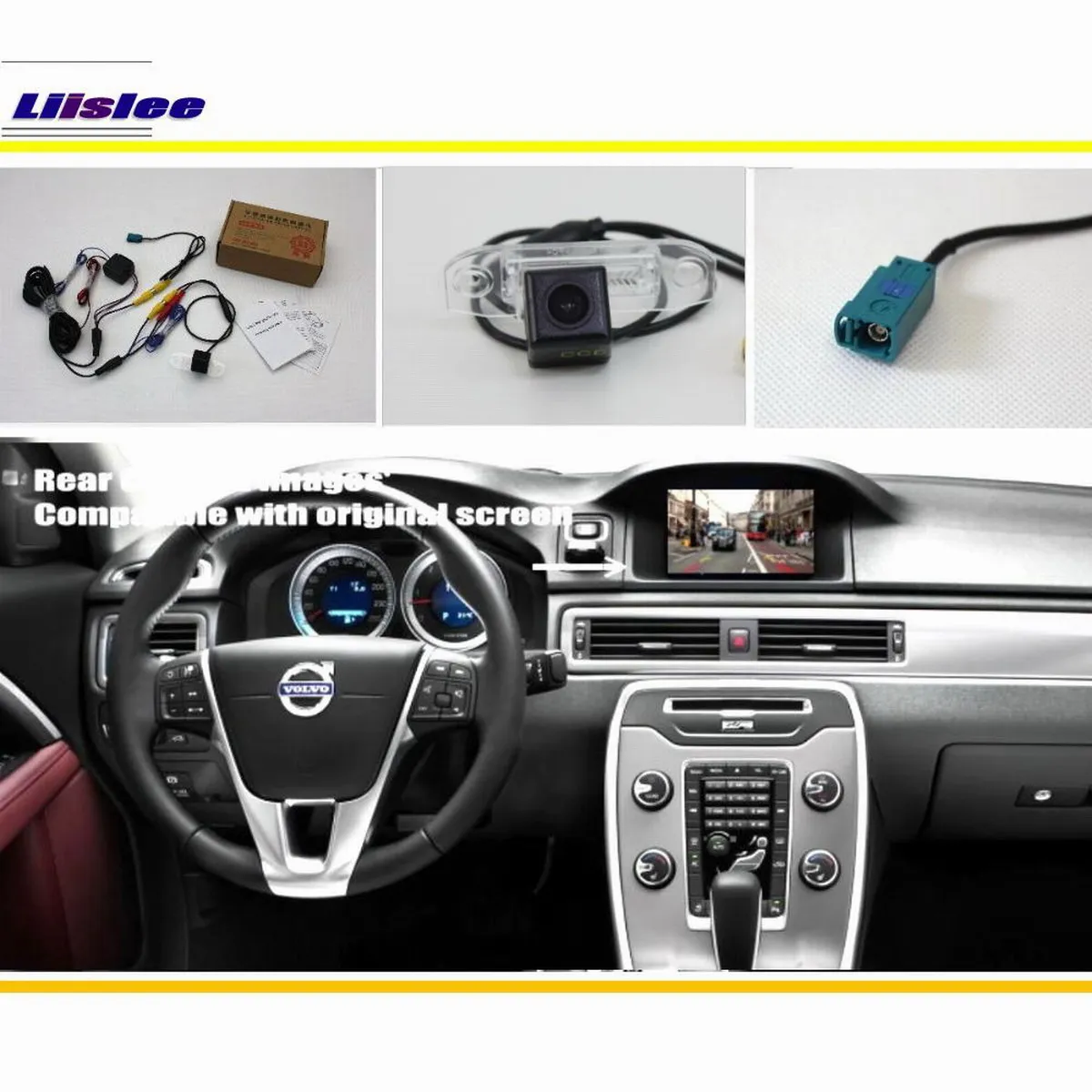 

Car Rear Camera For Volvo V70 XC70 2006-2013 Accessories Parking Back Up Reverse Original Screen CAM