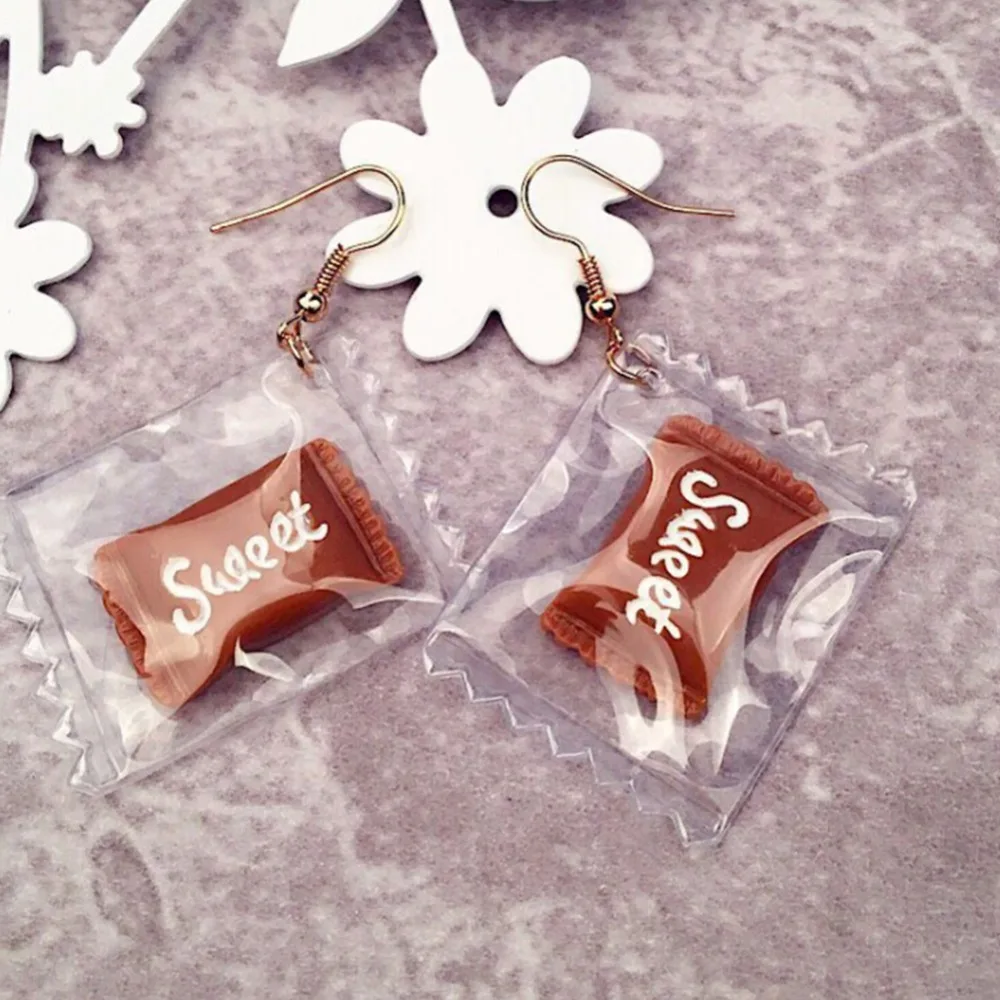 Прекрасная пластиковая сумка покрытая леденцов сердце с фруктами длинные