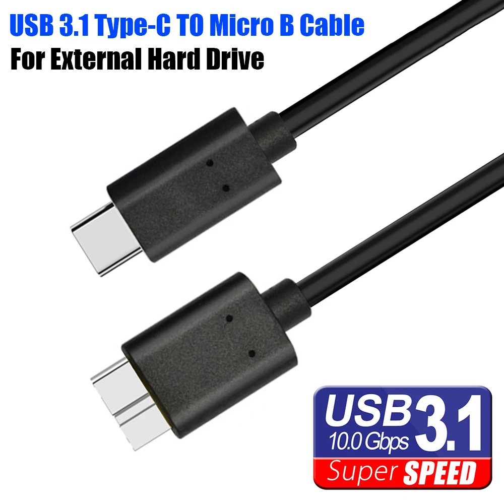 Сверхскоростной USB 3 1 Type C к Micro B 0 10Pin кабель для передачи данных шнур разъем