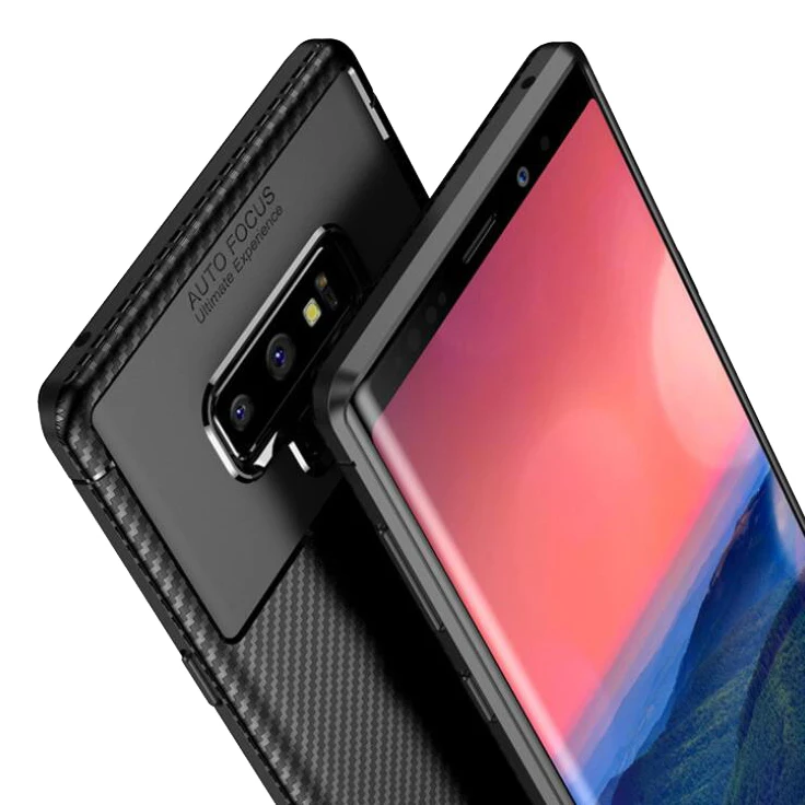 Чехол для мобильного телефона TPU ДЛЯ: Samsung S9 S10 J4 J6 J7 J8 Note9 plus Lite Core prime beetle shatter-resistant carbon fiber business on.