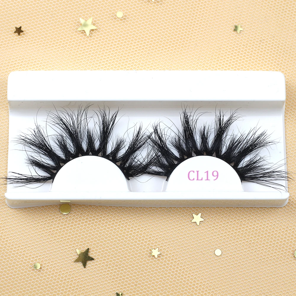 Elyco Fluffy Mink Lashes Wholesale Price Long Dramatic 25mm Real Eyelash handmade Curly lashes Make Up False Eyelashes | Красота и