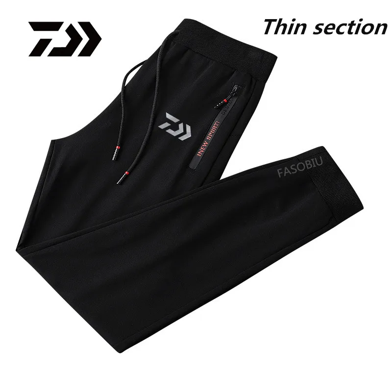 

2021 Daiwa Fishing Pants Men Women Summer Plus Velvet Thin Loose Solid Stretch Pants In Men's Casual Pants Quick Dry Sweatpants