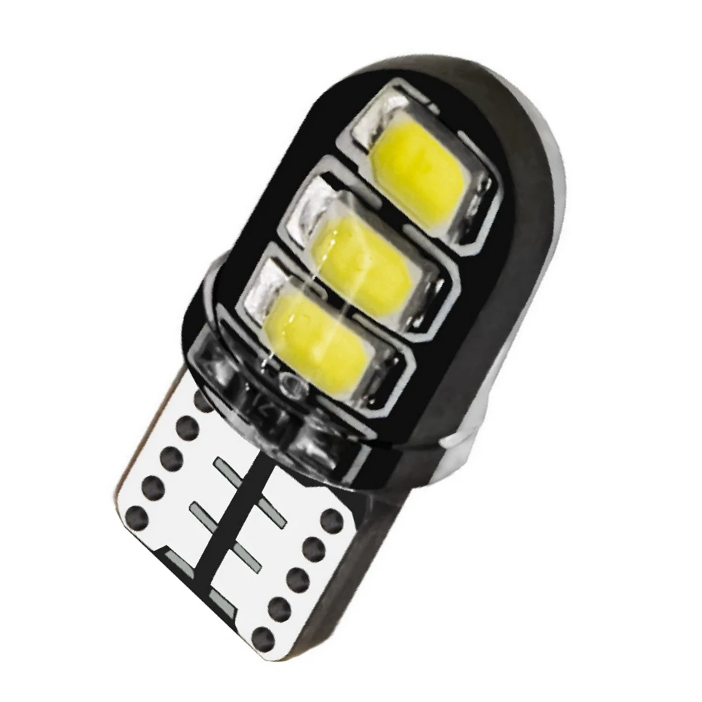10 шт. T10 W5W силикагелевые 6 SMD СВЕТОДИОДНЫЙ автомобильные купольные лампы WY5W для