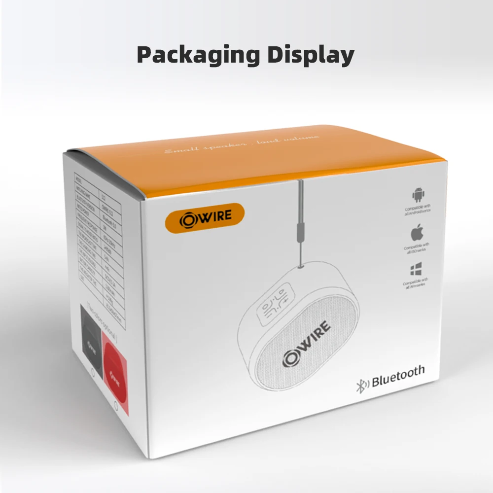 

OWIRE Bluetooth speaker Portable Wireless speaker Support SD card USB Interface 3.55mm Interface Sound System