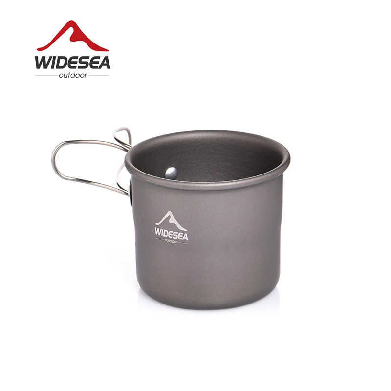 Походная кружка Widesea 200 мл алюминиевая туристическая чашка посуда для отдыха на