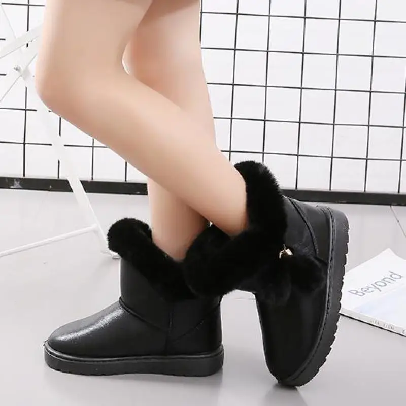 Новинка 2020 водонепроницаемые ботинки ручной работы для девочек зимние теплые