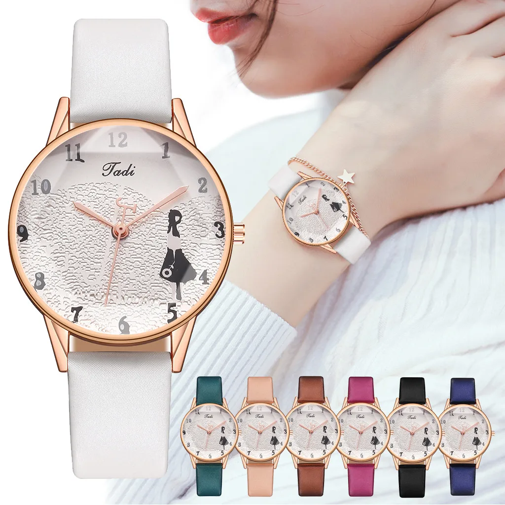 

2020 Fashion Ladies' Belt Diamond Watch Small Dial Casual Quartz Watch reloj mujer montre femme zegarek damski A80