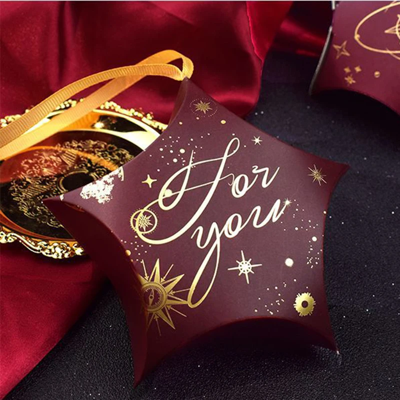 50 шт. в форме звезды коробка для конфет звездное небо спасибо свадебные сувениры