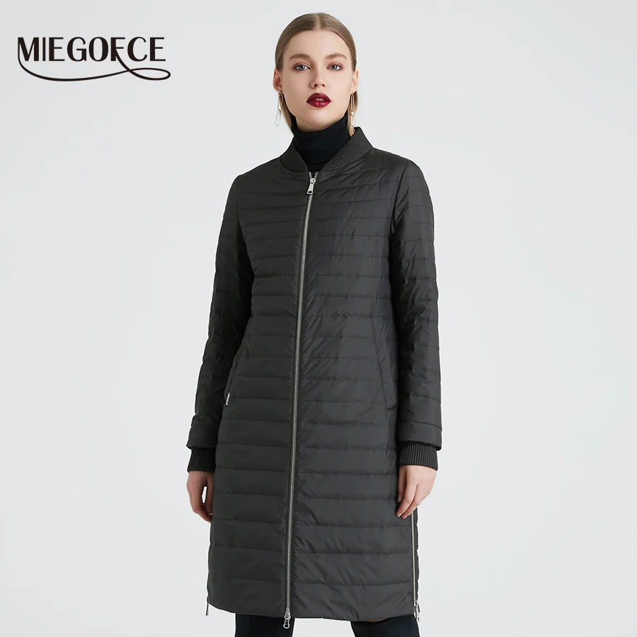 MIEGOFCE 2020 Новое Женское весеннее пальто с шарфом Женская куртка женская тонкая