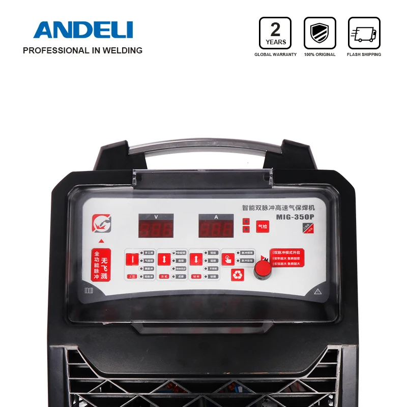 ANDELI MIG 350P 380V смарт Промышленный сварочный аппарат одиночный импульс/двойной