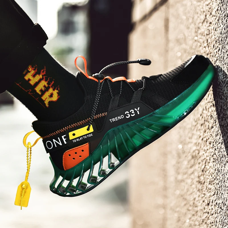 

2021 New Blade Sneakers for Men Summer Designer Fashion Men's Casual Shoes Cushioning Trainer Adults Male Running Jogging Shoes