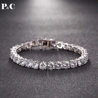 3mm4mm5mm6mm tennis bracelet cz stone iced out bling for women gift cubic zirconia jewelry party wedding hip pop accessories