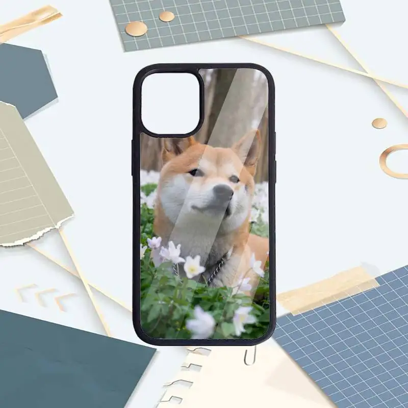 

shiba inu cute dog Phone Case PC for iPhone 11 12 pro XS MAX 8 7 6 6S Plus X 5S SE 2020 XR Luxury brand shell funda