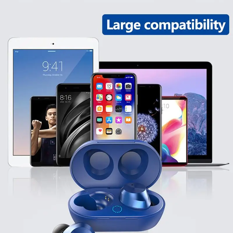 

TWS-9 True bluetooth 5,0 HIFI Denoise Binaural Call