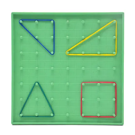 Children Educational Aids Plastic Nail Plate Mathematics Teaching Instrument Primary Mathematics Nailboard Tools Geometry Demo