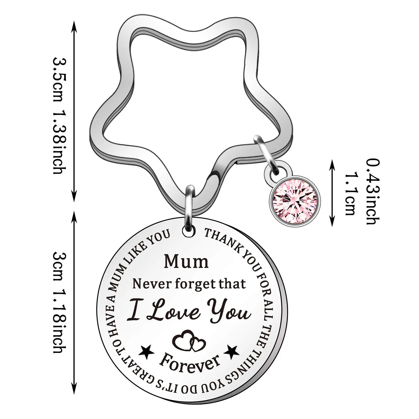 

Mother Daughter Gift Keyring Keychain Mum Keyring Daughter Key Ring Mother's Day Decorative Home Accessories Pretty Woman
