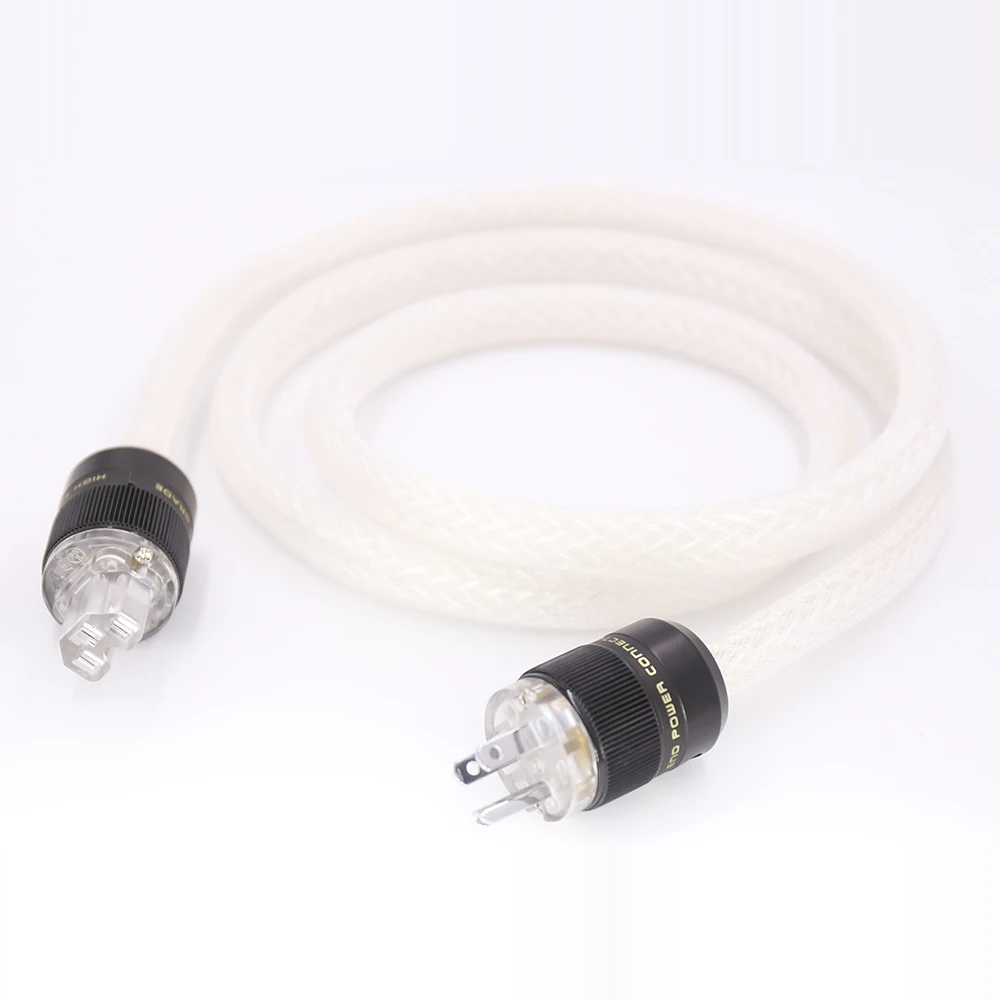 Высокопроизводительный OCC посеребренный 8 твист кабель питания 8AG силовой с